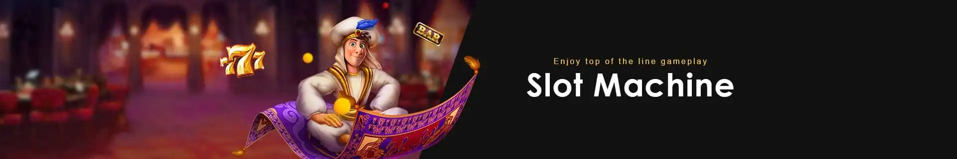 FC365 casino slot games banner featuring exciting reels and jackpots